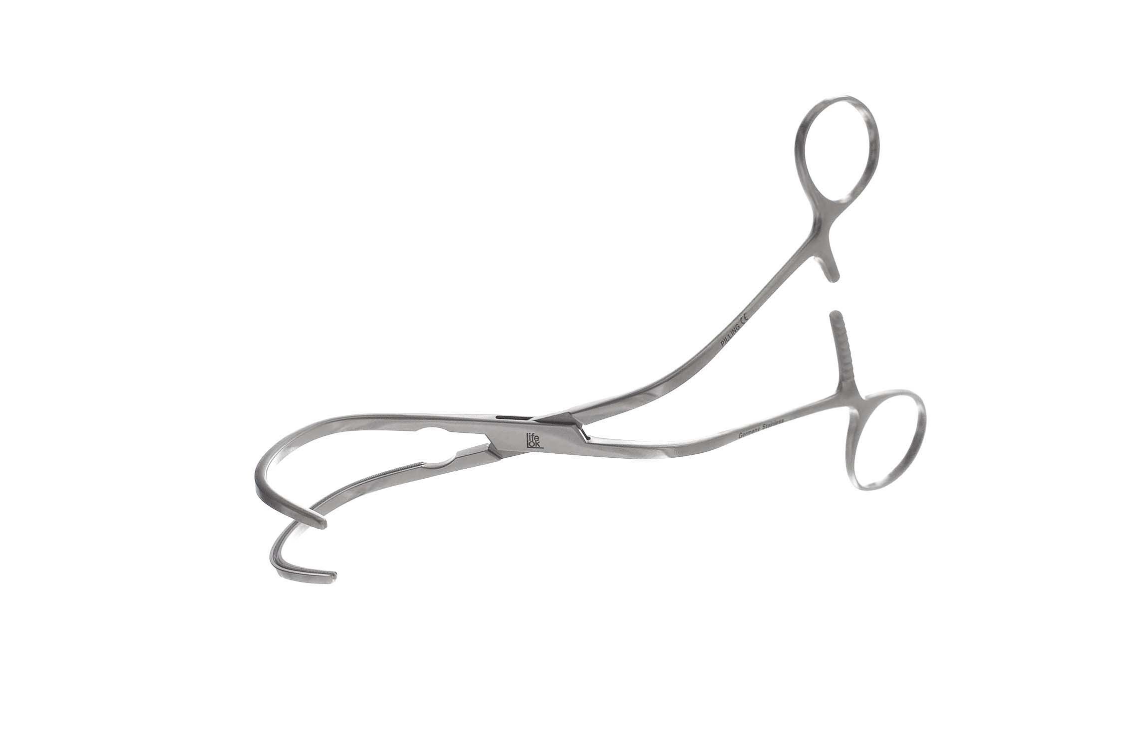 Lambert-Kay Aortic Anastomosis Clamp, Jaw 4.5 Cm Wide, 1.9 Cm Deep, Debakey Teeth, 8" (20.0 Cm)